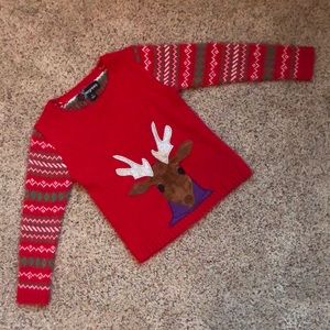 Kids Christmas Reindeer Sweater (size 5T)